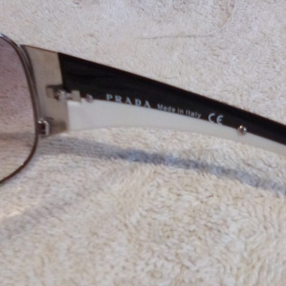 Prada Silver Pilot Glasses, SPR75G, 6BA-3M1, 64*14 / 115. - Picture 4 of 13